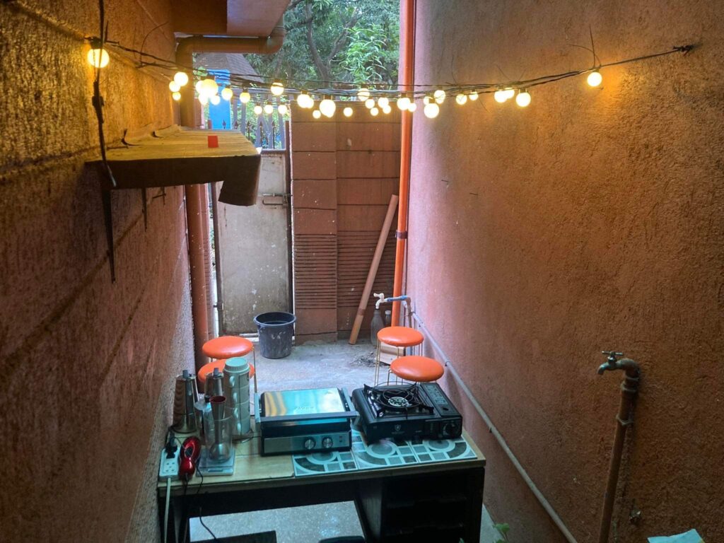 backyard coffee shop